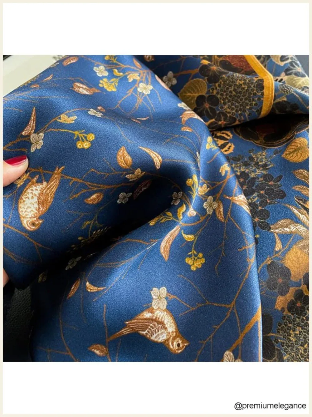100% Mulberry Silk Square Scarf 25.6